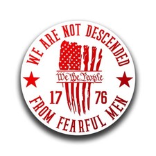 We The People 1776 Vinyl Decal Sticker for Cars, Trucks, Windows, Bumpers, Walls