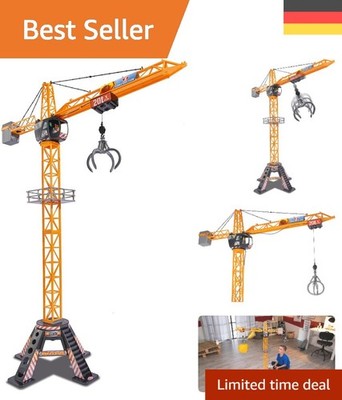 Mega Crane 120 cm   großer Spielkran mit Fernbedienung für Kinder ab 3 Jahren