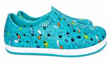 Cat & Jack Dinosaur Teal Slip On Casual Water...