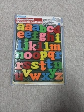 Vintage 1974 Blue- Box Educational Magnetic Letters Set New old stock
