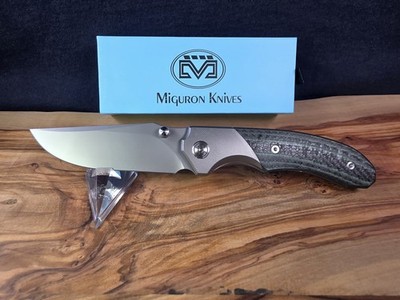 Miguron Centurion II W/ Green Carbon Fiber & Titanium Handle & M390 Steel Knife