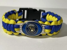 Milwaukee Brewers Baseball Paracord Bracelet NEW