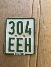 Altes Mofa Moped Nummernschild Kennzeichen von 2001