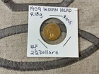 1909 Indian Head $2 1/2 Gold