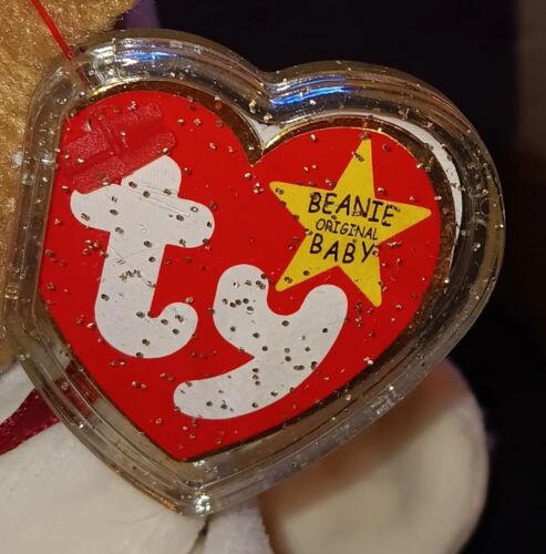 TY BEANIE BABY CURLY DER BÄR NICHT MEHR PRODUZIERT 1993 SELTEN *FEHLER* ETIKETT ORIGINAL KOSTÜM - Bild 3 von 5