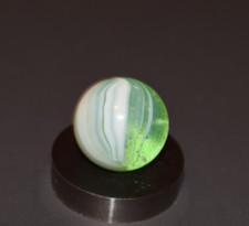   Vintage Master Marble Translucent  Green Sunburst Marble Size .687" 11/16" MINT