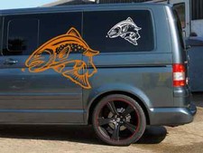 Angeln Lachs 01 Fisch Aufkleber Boot Sticker Wandtatoo Fischen Boot Wohnmobil