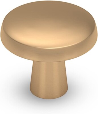 homdiy 25 Pack Champagne Bronze Cabinet Knobs Round Kitchen Knobs Zinc Alloy