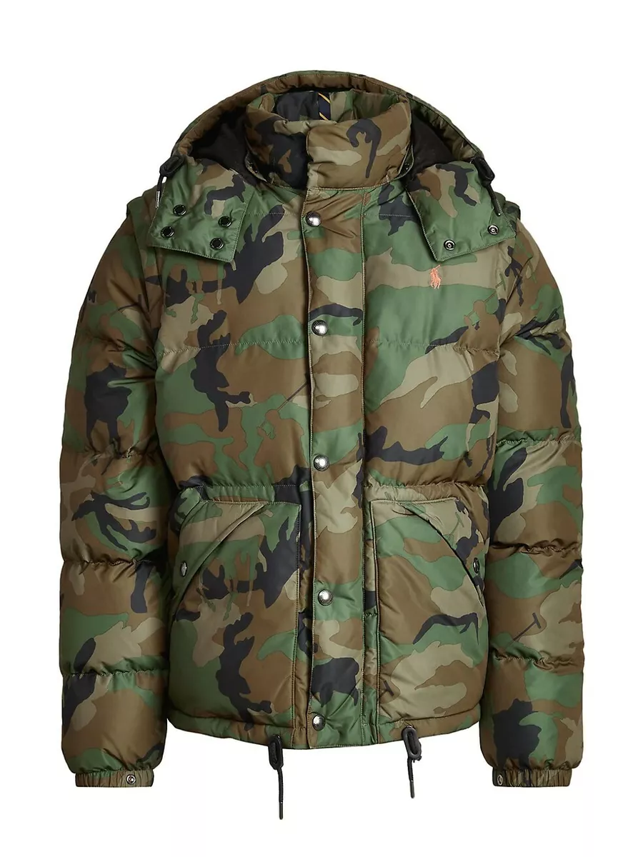 Shop Polo Ralph Lauren Camo-Print Puffer Jacket