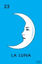 23 La Luna Moon Loteria Card Poster 12x18