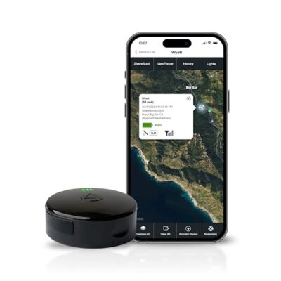 LandAirSea 54 GPS Tracker  USA Manufactured Waterproof Magnet Mount Full