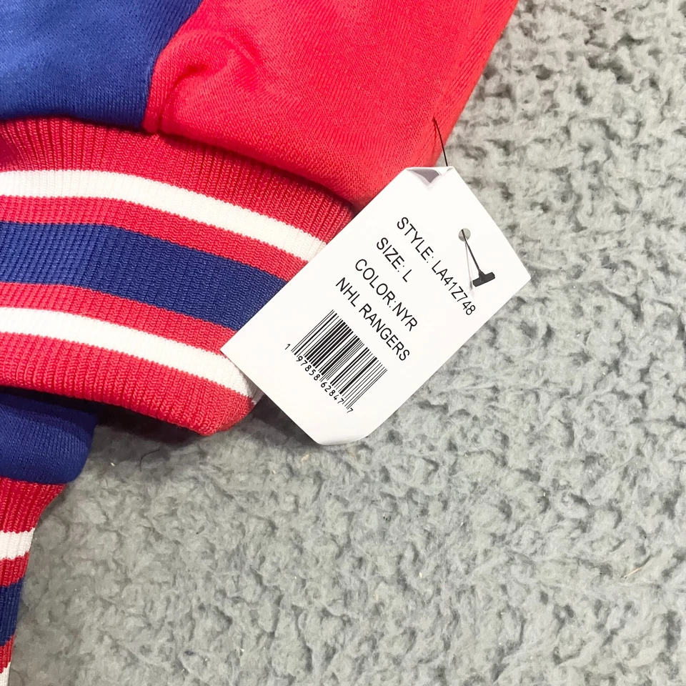 Sudadera G III New York Rangers Para Hombre Grande Azul Copa Stanley Cremallera Completa Con Capucha Foto 2 de 4