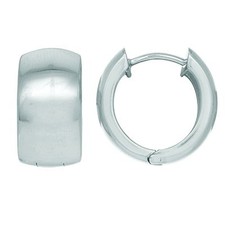 All Shiny Polish Finish Snuggable Huggie Hoop Earrings Real 925 Sterling Silver