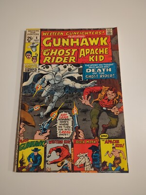 Western Gunfighters #6 Death Of The Ghost  Rider 1971 Herb Trimpe Cover VF !!