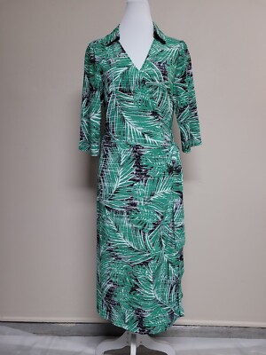 HAZEL HAZEL Women's Dress Wrap 3/4 Sleeve Green Color Polyester V-Neck.Size L | eBay HAZEL HAZEL Women's Dress Wrap 3/4 Sleeve Green Color Polyester V-Neck.Size L | eBay