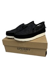 Sperry Moc Slider Black Nylon Shoes Women 5.5
