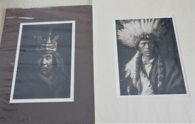 2 Edward Curtis Native American Quadratone Prints Vellum Leo & Wolfe Photography