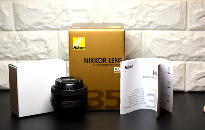 [Mint/Tested]Nikon AF-S NIKKOR 35mm f/1.8G DX Prime Wide Angle Lens Full Set Box