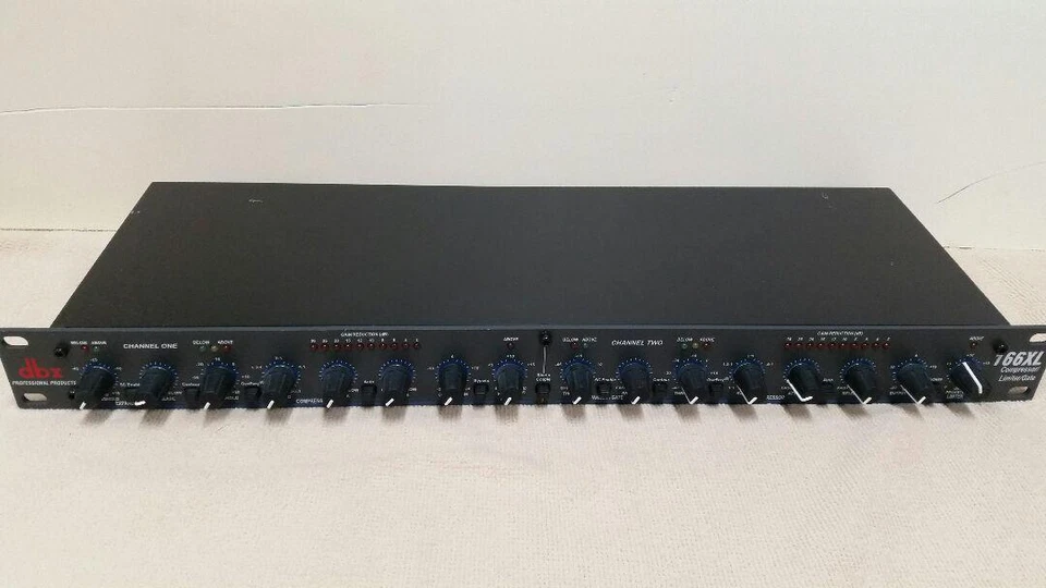 DBX 166XL Stereo Compressor Limiter Gate 2Channel Rack Mountable Audio Processor - Image 3 of 3