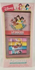 Limited Edit Disney Princess Lip Smacker 4 Pc Set: 4 Lip Balms w/Collectible Tin