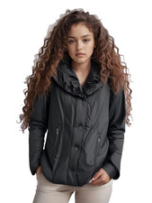 Ashely Brooke Black Coat - Size 14, Rrp=£169, Now Only £49!!! (j68322)