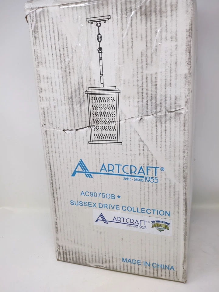 Светодиодный уличный потолочный светильник Artcraft AC9075OB — коллекция Sussex Drive — бронза/темный - Изображение 4 из 4