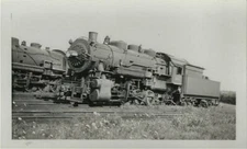 Old Locomotive Train Photo - Detroit Toledo Ironton # 254 at Flat Rock MI