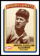 1990 Swell Baseball Greats #30 Grover Cleveland Alexander Philadelphia Phillies