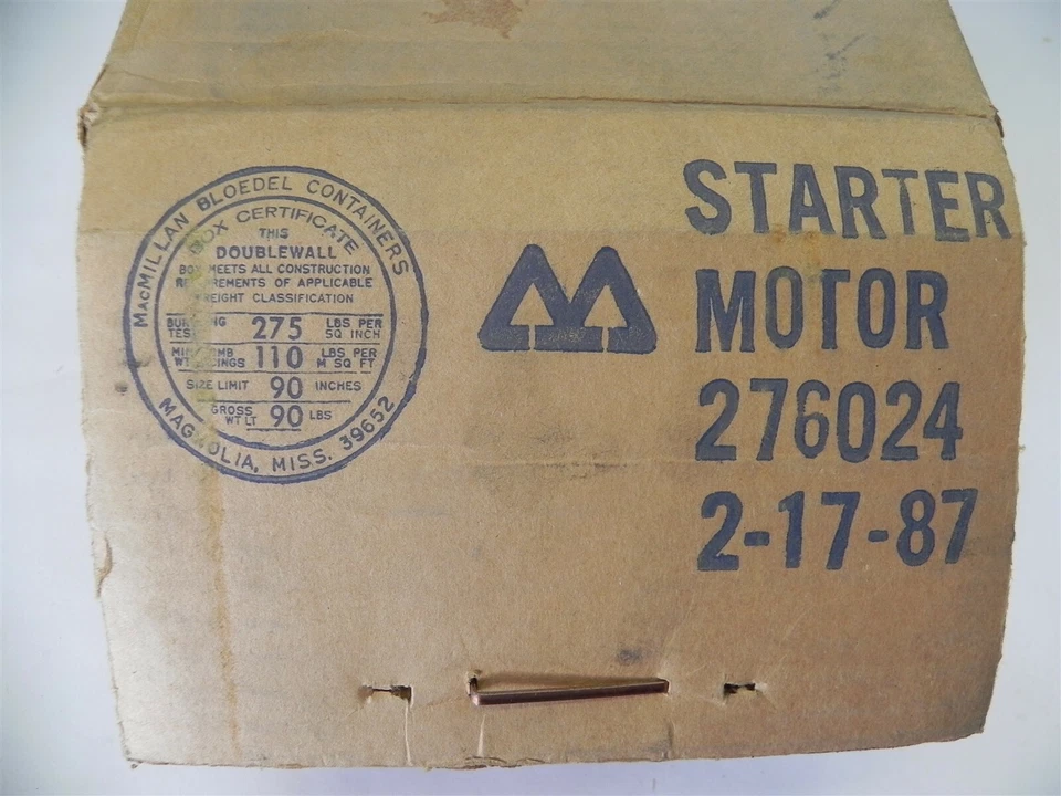 1981 BUICK SKYLARK 12 VOLT STARTING MOTOR, NOS WITH SURFACE RUST, GM: 1985738 - Image 2 of 4