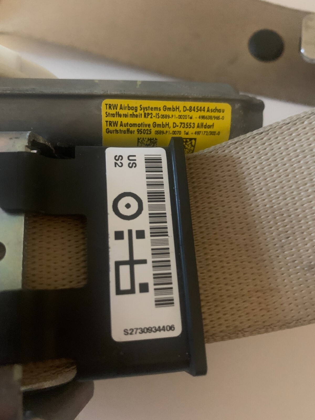 BMW F30 FRONT RIGHT PASSENGER SEAT BELT OEM S2730934406 | eBay