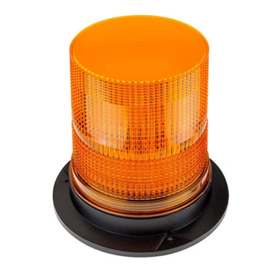 12-48V Strobe Light Amber Lens & Base 2 pack - Set of 2