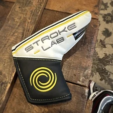 Odyssey Stroke Lab Black Yellow White Blade Putter Headcover Head Cover