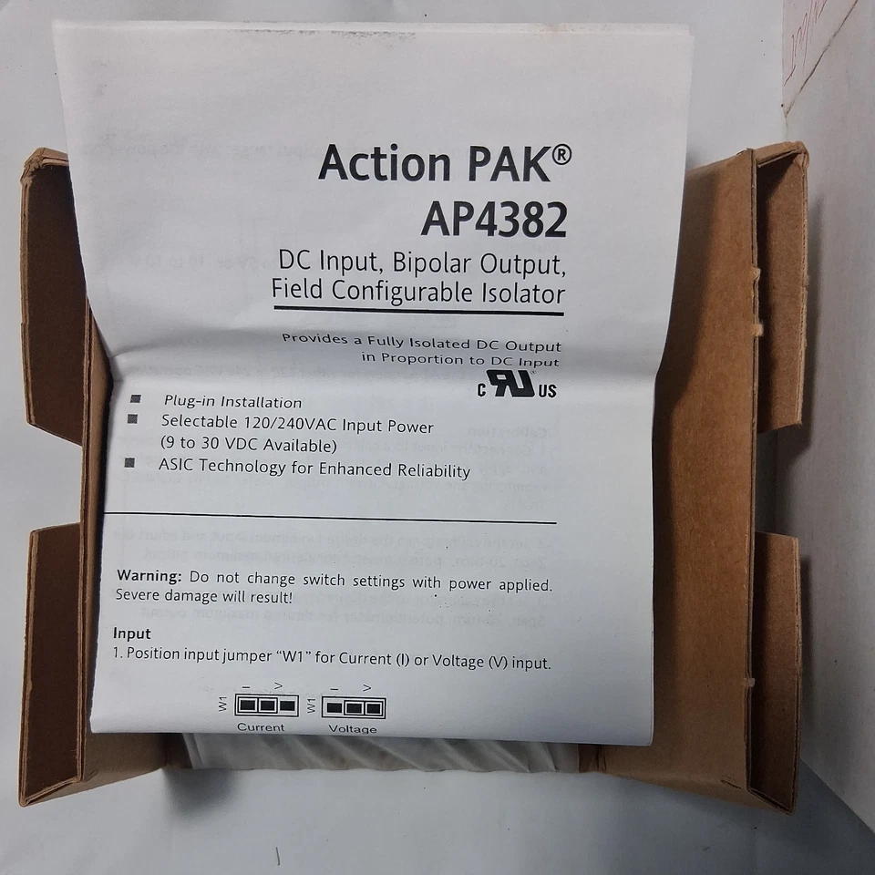 ACTION PAK, AP4382, 4382-2000-1, FIELD CONFIGURABLE ISOLATER, PLUG-IN, NOS, NEW - Image 3 of 4