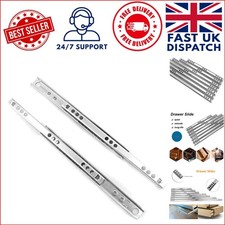 Alloy Steel Drawer Slides, 17mm Wide x 400mm Long, Secure and Quiet Operation