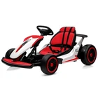 24V Kids Ride On Go Kart Child Electric Drift Go-Kart with LED Lights Music