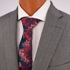 Lauren Ralph Lauren Mens 42L Grey Micro Houndstooth Two Button Blazer Sport Coat