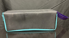 Blue and Black Mini Zippered Cassette Tape Holder Carry Case Storage w/ Arm Band