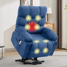 Electric Power Lift Recliner Chair Sofa with Massage and Heat for Elderly
