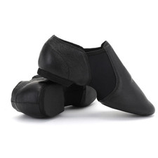 Jazz Shoe, Genuine Leather Slip On Modern Jazz Dance Shoes for Kids Adult