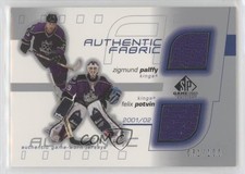 2001 SP Game Used Edition Authentic Dual Fabric Ziggy Palffy Felix Potvin g6s