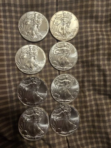 8 2016 American Silver Eagles 1 OZ, .999 FINE