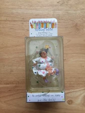 BIRTHDAY FAIRIES by Roman, Inc Vintage Figurine Ornament Fun Novelty #23363 NIB
