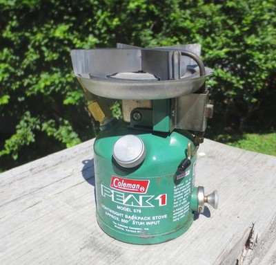 Vintage Coleman Peak 1 #576 Lightweight Backpack Stove Dated 2/77 Made in Canada