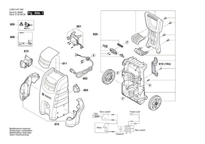 New Genuine Bosch F016F05240 rotator