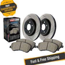 Stoptech 937.34510 Street Slotted 1-piece Rear Brake Kit For 2011-2015 Bmw X1
