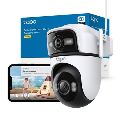 Tapo C545D 2K 3MP Dual Lens Outdoor Kamera, Überwachungskamera mit Smart
