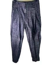 VTG 80’s Z Cavaricci Hammer High Waisted Parachute Pants Men 33 Black Acid Wash