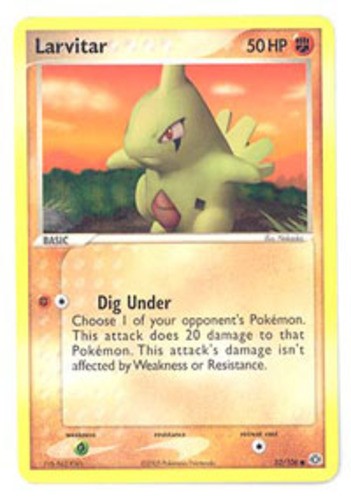 Larvitar - 52/106 - Common NM, English Pokemon EX Emerald