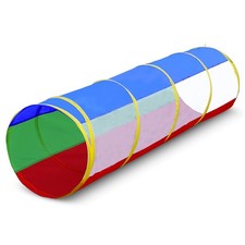6Ft Crawl through Play Tunnel Toy, Pop up Tunnel for Kids Toddlers Dogs Babies I