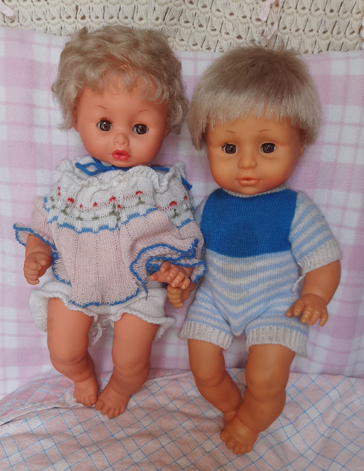 BAMBOLE FURGA PACIOCCONE VINTAGE DOLLS 1980 RARE ANNI 80 BIMBI RARI